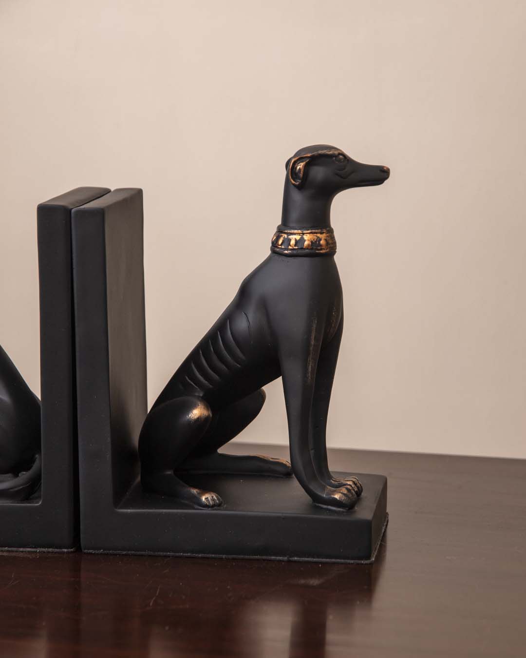 LZINA™ | Guard Dog Bookend Set - Black