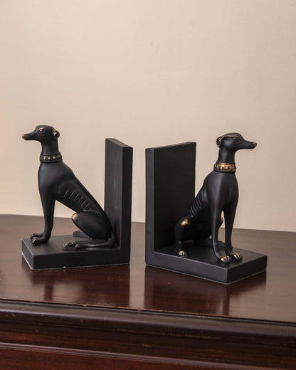 LZINA™ | Guard Dog Bookend Set - Black