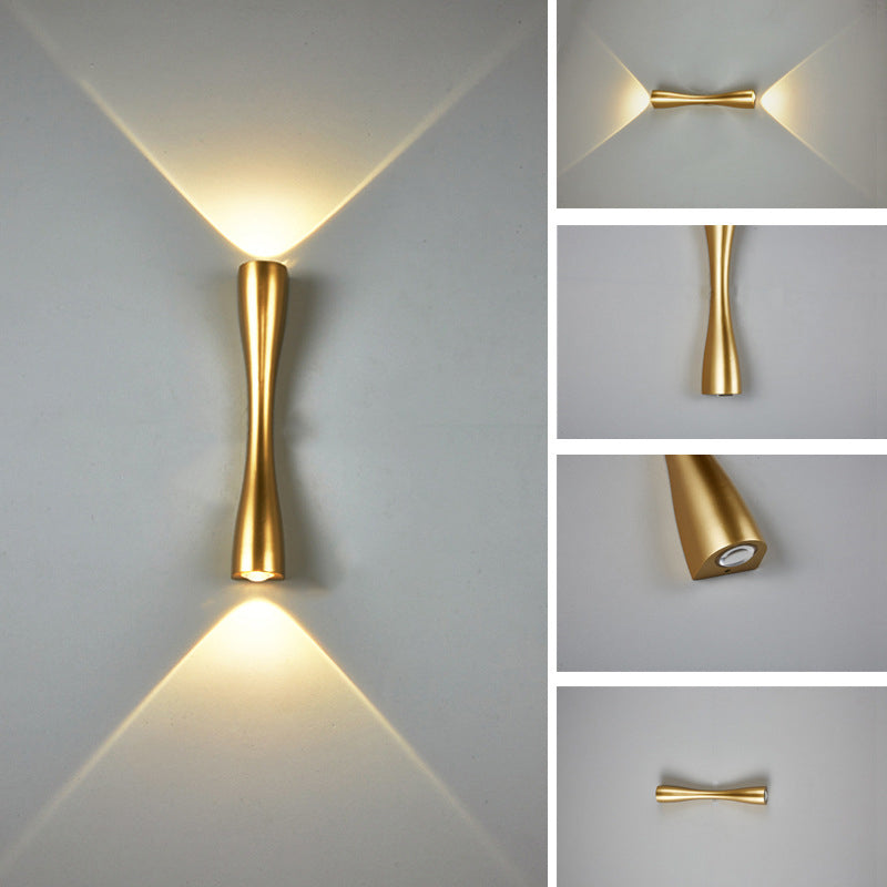 BowLift Modern Minimalist Long-Horn 2-Light LED Wall Light for Indoor & Outdoor Use