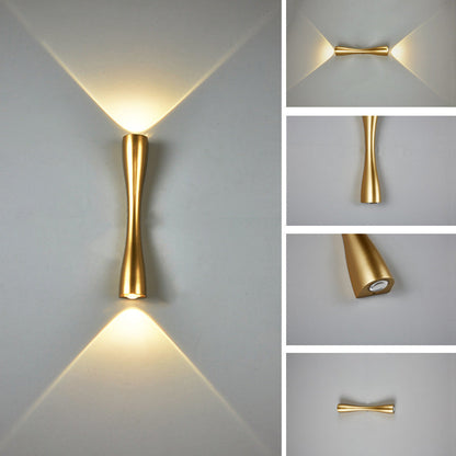 BowLift Modern Minimalist Long-Horn 2-Light LED Wall Light for Indoor & Outdoor Use