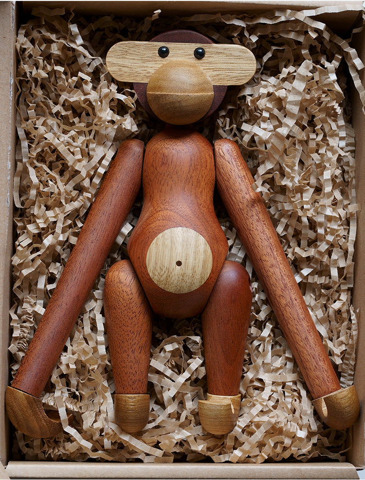 LZINA™ | Cheeky Monkey Solid Wood Ornament