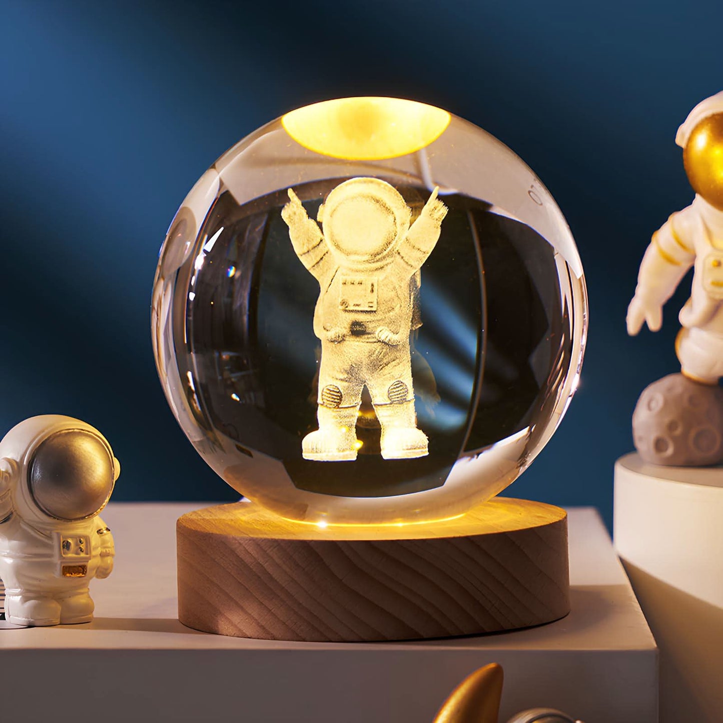 LZINA™ | Luminous Crystal Ball LED Night Light Decor
