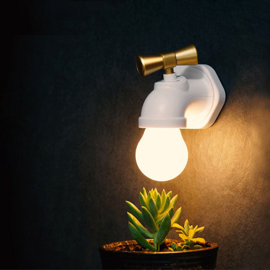 BowLift Modern Faucet-Style USB-Powered LED Night Light Wall Lamp - ABS/PC