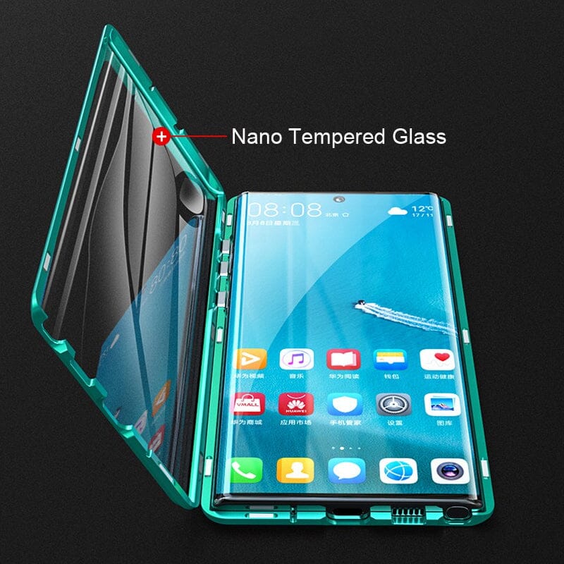 BowLift | Magnetic tempered glass double-sided phone case for Samsung