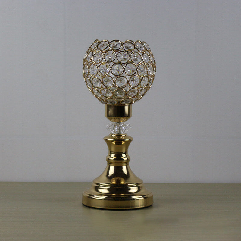BowLift European Luxury Crystal Ball 1-Light Art Table Lamp – Elegant Crystal Accent for Modern Living