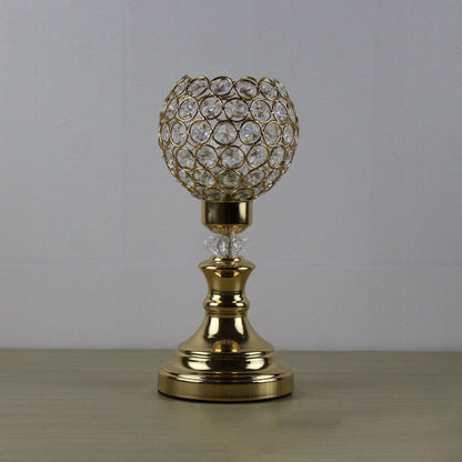 BowLift European Luxury Crystal Ball 1-Light Art Table Lamp – Elegant Crystal Accent for Modern Living