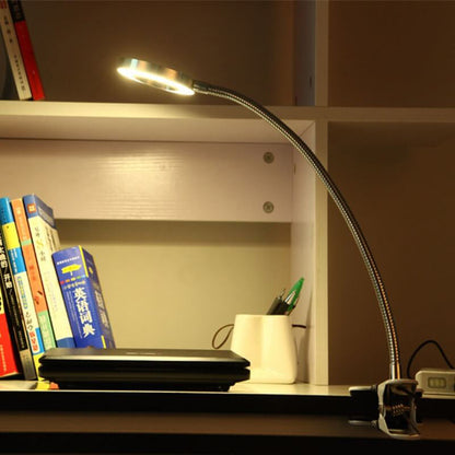BowLift USB Clip-On LED Reading Lamp — Creative, Minimalist Desk Clip Light for Reading