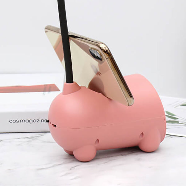 BowLift Cartoon Rabbit LED Touch Desk Lamp with USB Pen Holder