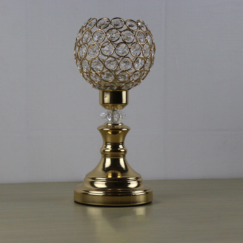 BowLift European Luxury Crystal Ball 1-Light Art Table Lamp – Elegant Crystal Accent for Modern Living