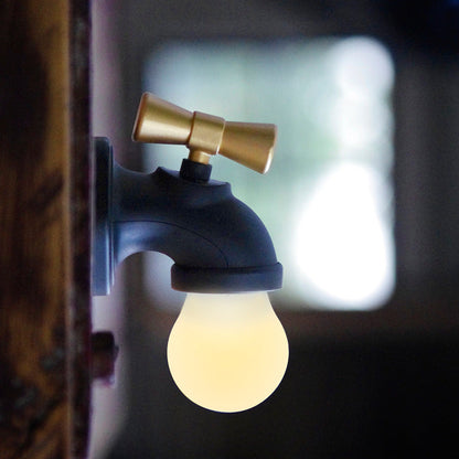 BowLift Modern Faucet-Style USB-Powered LED Night Light Wall Lamp - ABS/PC