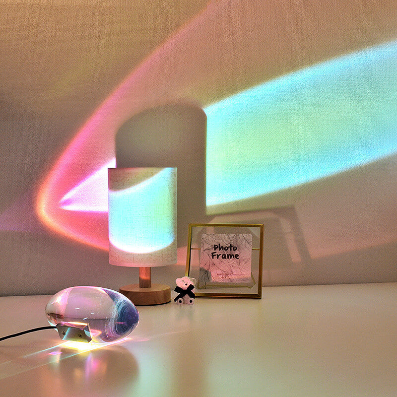 BowLift Crystal Projection LED Table Lamp with Angel-Eye Lighting