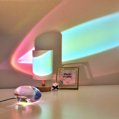 BowLift Crystal Projection LED Table Lamp with Angel-Eye Lighting