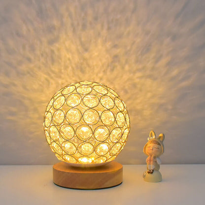 BowLift Sleek Modern Minimalist Round USB-Rechargeable LED Table Lamp