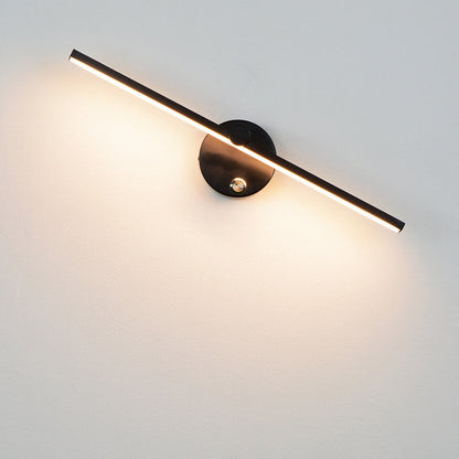 BowLift Nordic Minimalist Aluminium Long Bar LED Mirror Wall Light with Switch