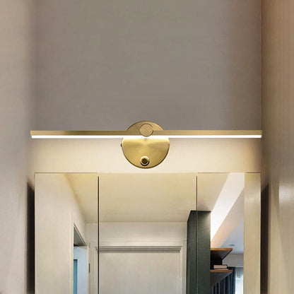 BowLift Nordic Minimalist Aluminium Long Bar LED Mirror Wall Light with Switch