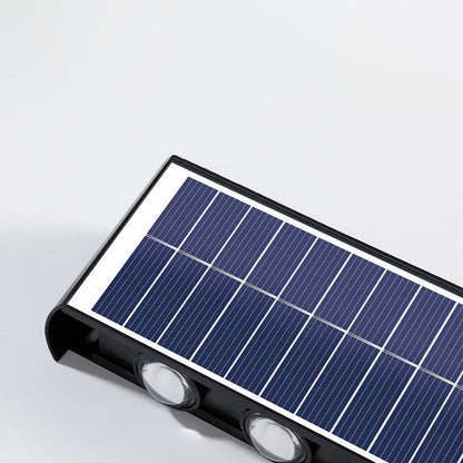 LZINA™ | Modern Simplicity Solar Waterproof Rectangular ABS PMMA LED Wall Light Lamp For Outdoor Patio