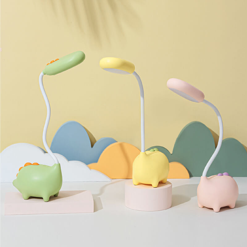 BowLift Rechargeable LED Desk Lamp with Cartoon Dinosaur — Eye-Care Lighting for Kids