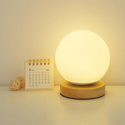 BowLift | Sleek Minimalist Round USB-Rechargeable LED Night Light Table Lamp