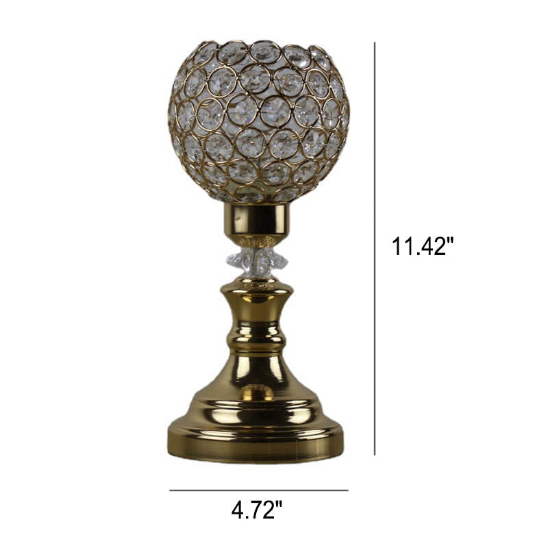 BowLift European Luxury Crystal Ball 1-Light Art Table Lamp – Elegant Crystal Accent for Modern Living