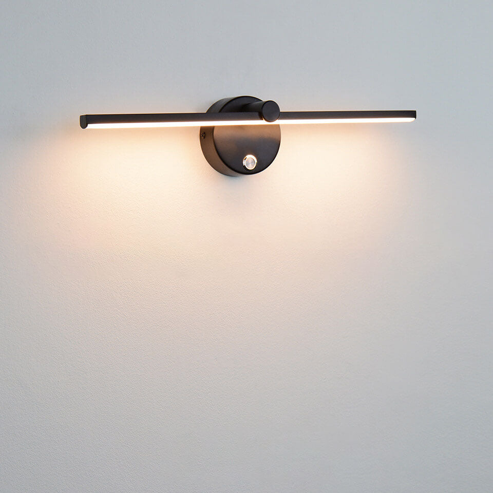BowLift Nordic Minimalist Aluminium Long Bar LED Mirror Wall Light with Switch