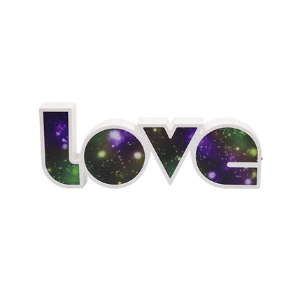 BowLift Modern Art Deco Waterproof PS Love Letters LED Table Lamp – Perfect Bedroom Accent
