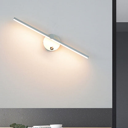 BowLift Nordic Minimalist Aluminium Long Bar LED Mirror Wall Light with Switch