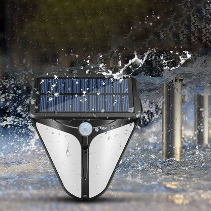 LZINA™ | Solar Intelligent Triangle Outdoor Waterproof Body Sensor Patio LED Wall Light
