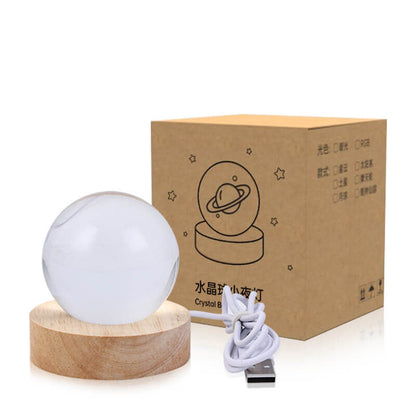 Enchanted Star System Crystal Ball USB LED Night Light Table Lamp