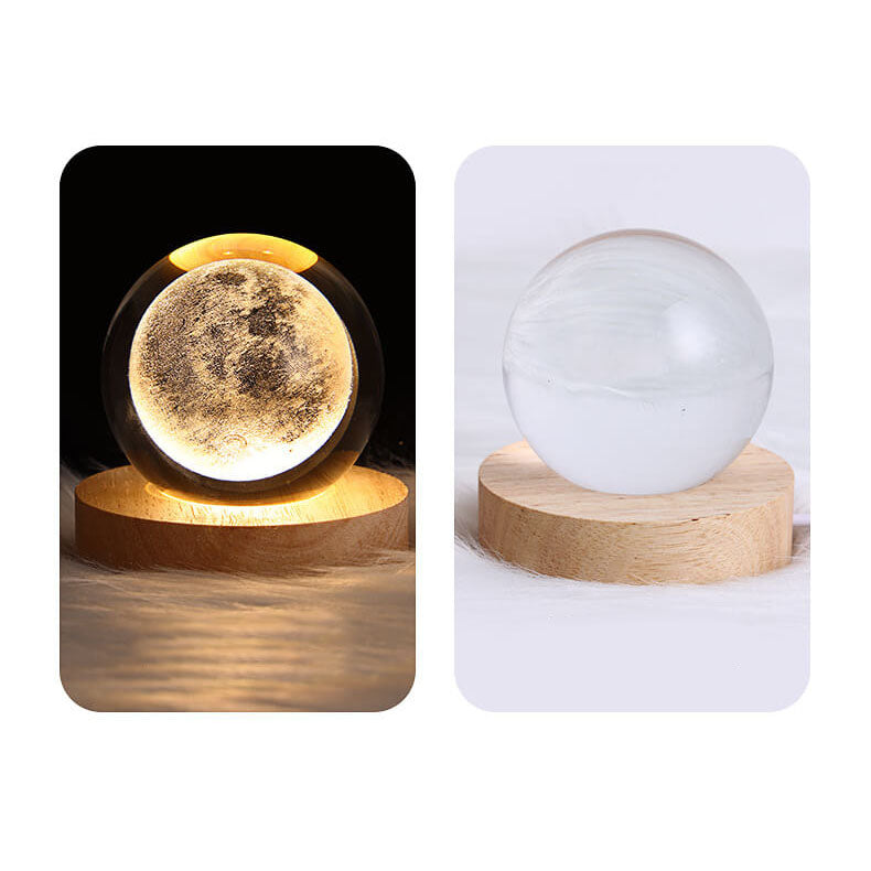 Enchanted Star System Crystal Ball USB LED Night Light Table Lamp