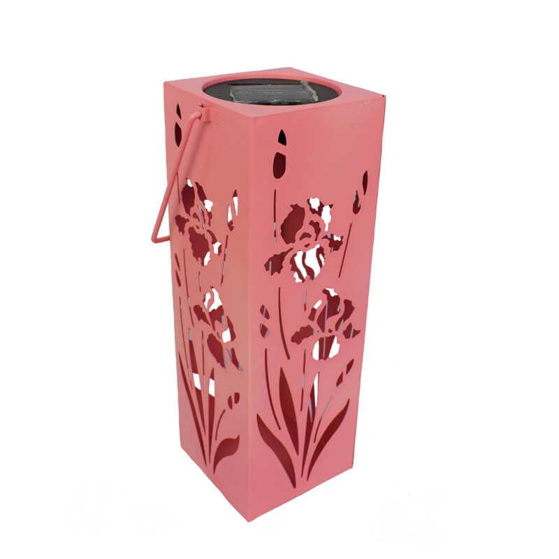 LZINA™ | Solar Butterfly Rose Pattern Hollow Column LED Outdoor Waterproof Decorative Lamp
