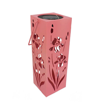LZINA™ | Solar Butterfly Rose Pattern Hollow Column LED Outdoor Waterproof Decorative Lamp