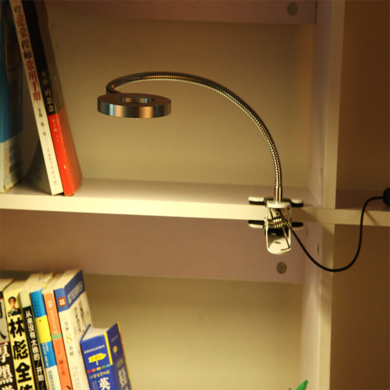 BowLift USB Clip-On LED Reading Lamp — Creative, Minimalist Desk Clip Light for Reading