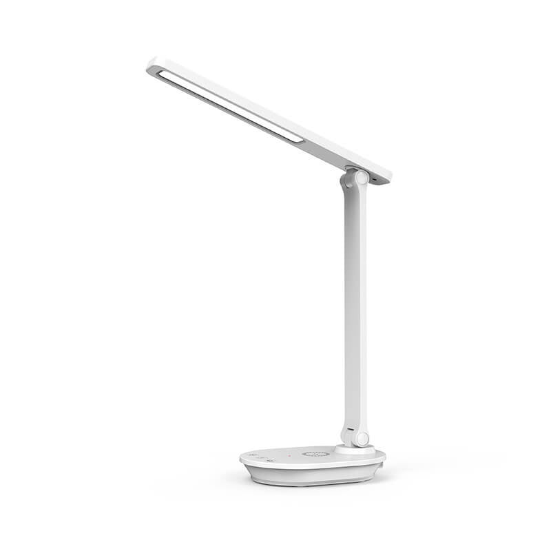 BowLift Modern Double-Foldable Eye-Care LED Desk Lamp, Wireless & Rechargeable
