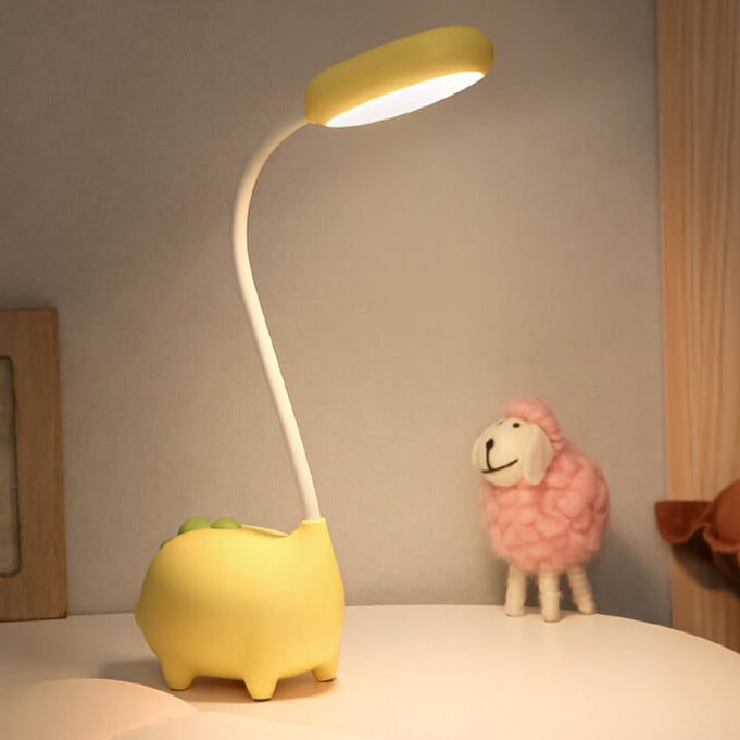 BowLift Rechargeable LED Desk Lamp with Cartoon Dinosaur — Eye-Care Lighting for Kids