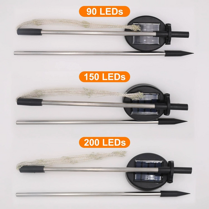 BowLift | 4 Piece Solar Firework Garden Lights - Weatherproof LED Decorative Lighting, Solar Energy for Garden and Patio
