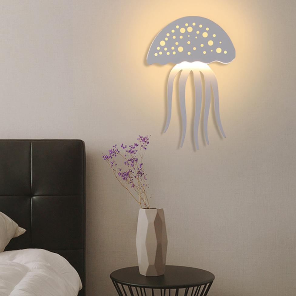 BowLift Modern Jellyfish LED Wall Light — 1-Light, Creative Design
