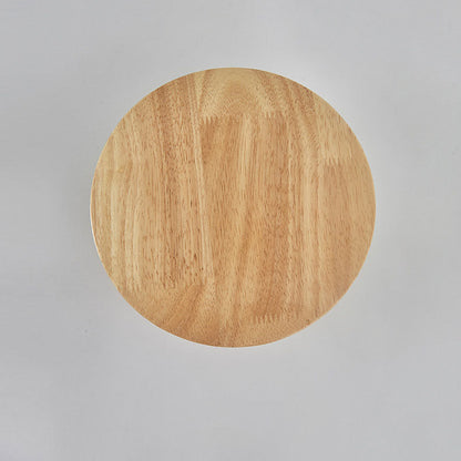 BowLift Modern Minimalist Wood LED Wall Light — Round, Irregular Oval Wall Lamp for Living Room