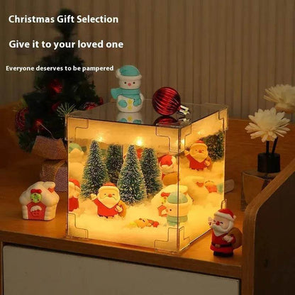 LZINA™ | Christmas Cube Night Light Lamp Desktop Decoration Christmas gifts