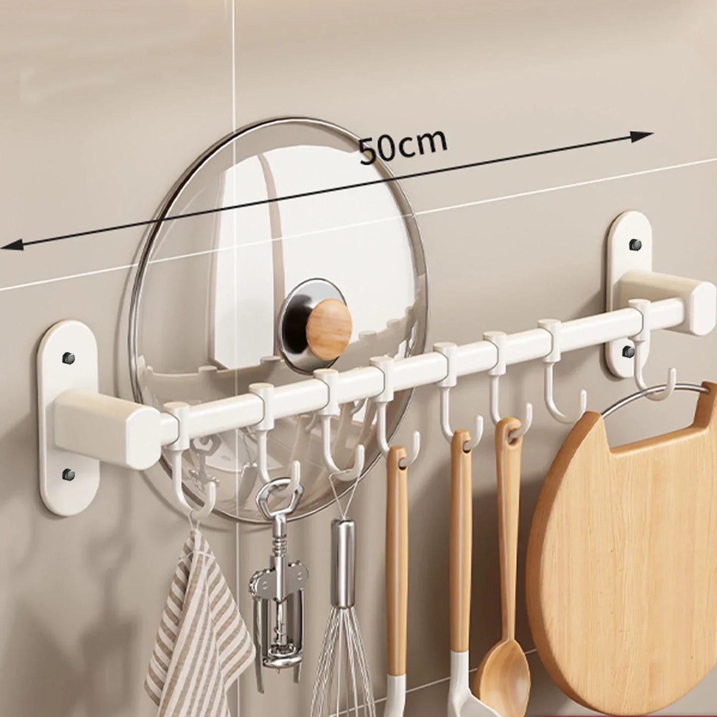 BowLift | Storage shelf for kitchen utensils – versatile use – wall-mounted – storage shelf for pan lids and spatulas