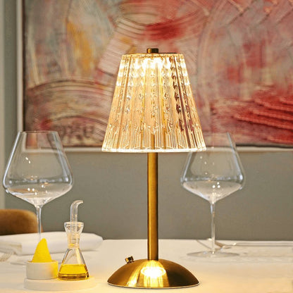 BowLift AuraGlow Table Lamp: Rechargeable LED with Dimmable Brightness
