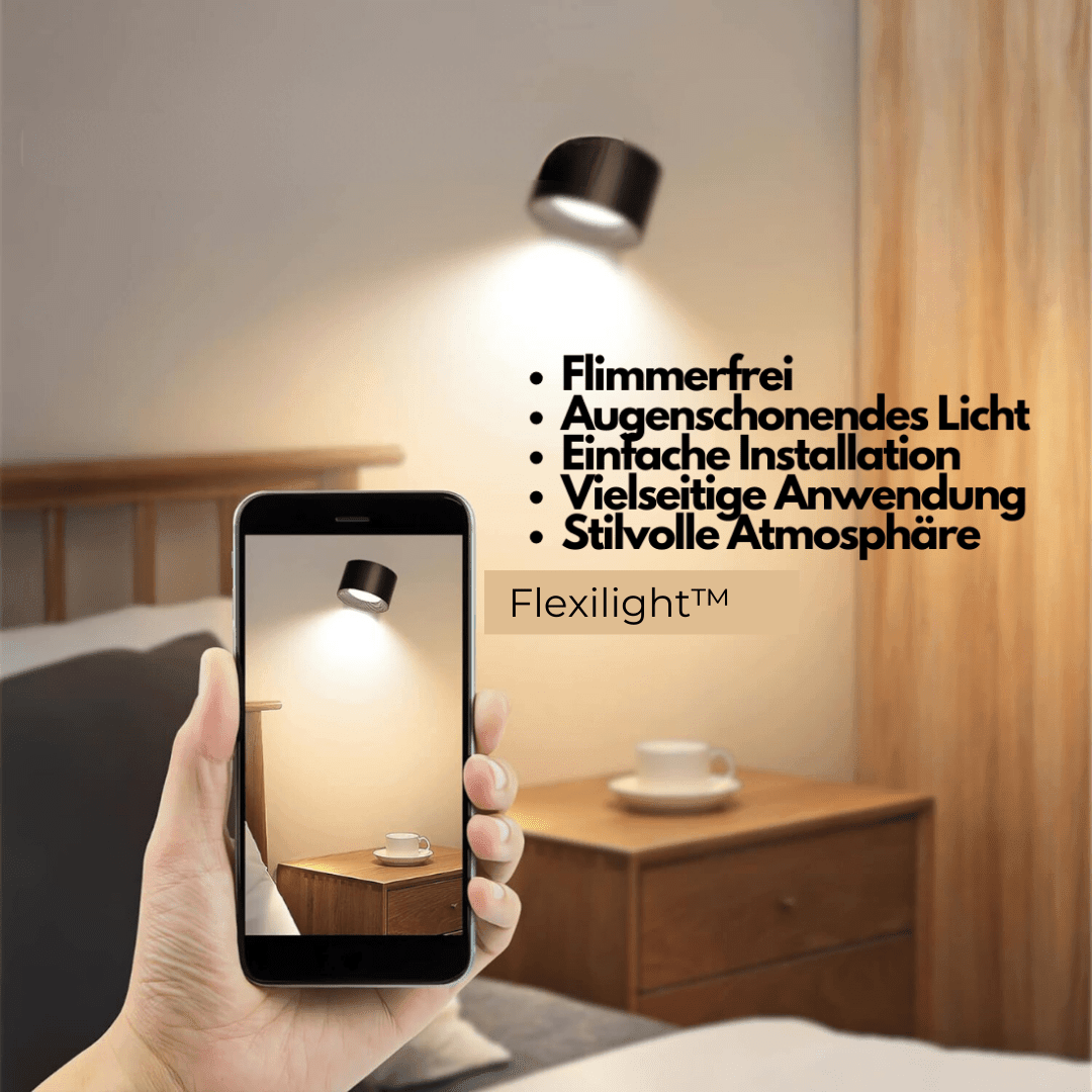 BowLift 360° Wireless Rechargeable Wall Light — Flexible, All-Angle LED Illumination
