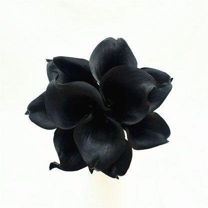 BowLift | 10 marine blue Calla lily PU Real Touch flowers wedding decoration bouquets table decoration artificial flowers home decor