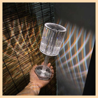 BowLift Touch-Activated Gatsby Crystal Lamp