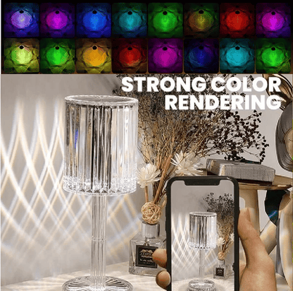 BowLift Touch-Activated Gatsby Crystal Lamp
