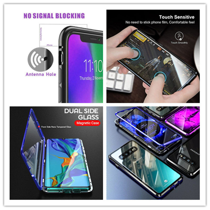 LZINA™ | MAGNETIC DOUBLE-SIDED GLASS PHONE CASE