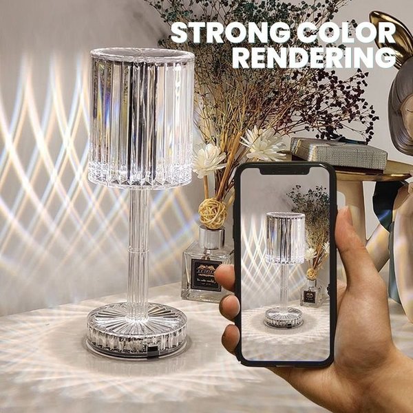 BowLift Touch-Activated Gatsby Crystal Lamp