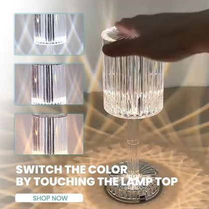 BowLift Touch-Activated Gatsby Crystal Lamp