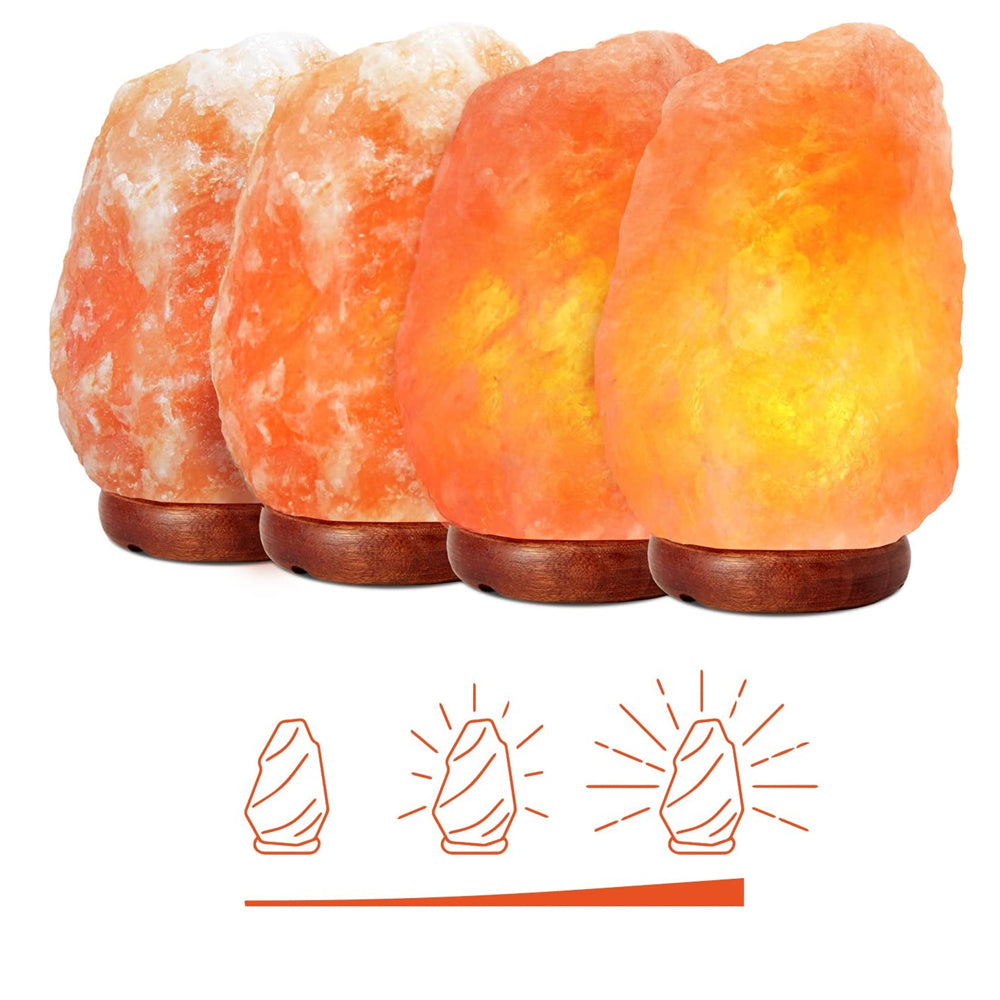 BowLift Himalayan Salt Lamp with Adjustable Dimmer — Create Warm, Customizable Ambience