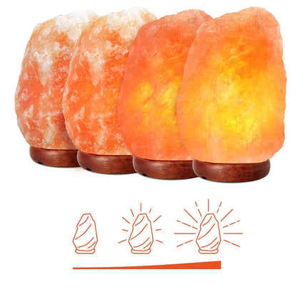 BowLift Himalayan Salt Lamp with Adjustable Dimmer — Create Warm, Customizable Ambience