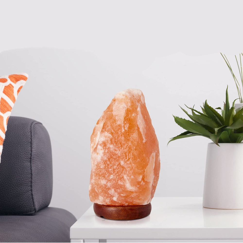 BowLift Himalayan Salt Lamp with Adjustable Dimmer — Create Warm, Customizable Ambience